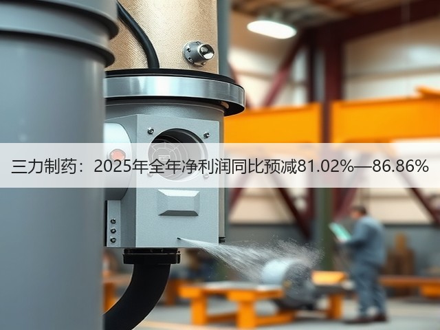 三力制药:2025年全年净利润同比预减81.02%—86.86%(图1) 三力制药:2025年全年净利润同比预减81.02%—86.86%(图1)