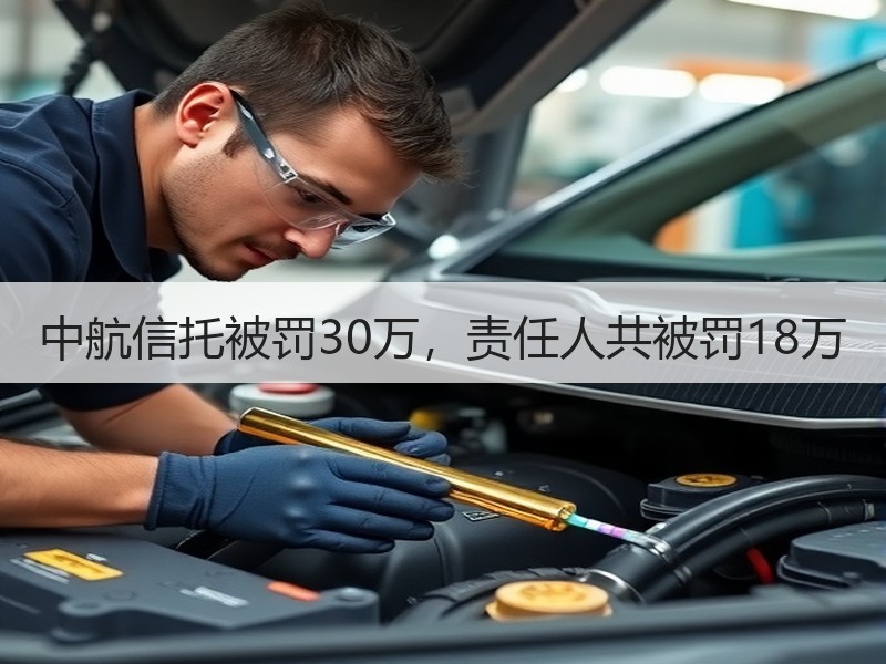 中航信托被罚30万，责任人共被罚18万