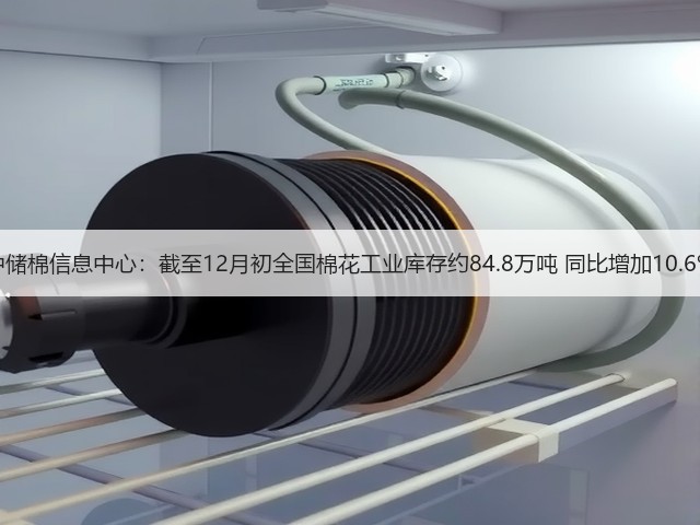 中储棉信息中心：截至12月初全国棉花工业库存约84.8万吨 同比增加10.6%(图2)