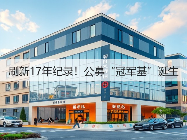 刷新17年纪录!公募“冠军基”诞生(图3) 刷新17年纪录!公募“冠军基”诞生(图3)