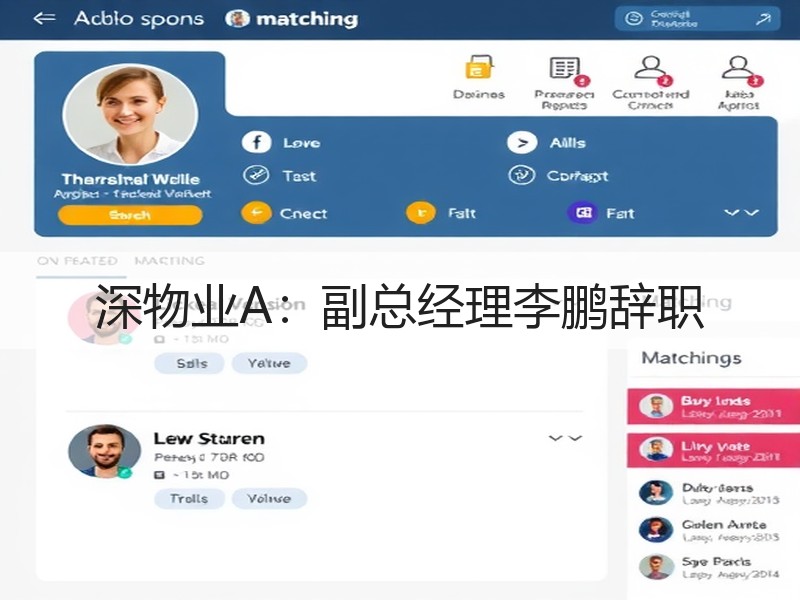 深物业A：副总经理李鹏辞职