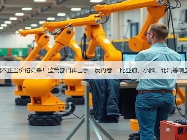 严禁不正当价格竞争！监管部门再出手“反内卷” 比亚迪、小鹏、北汽等响应 ！(图1)