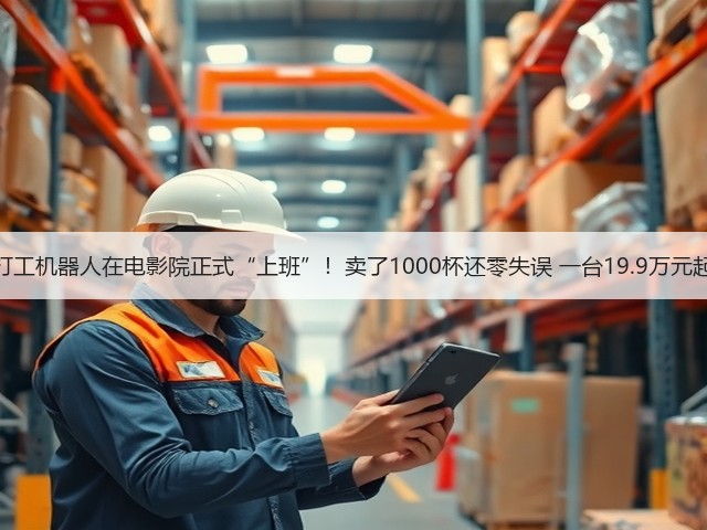 打工机器人在电影院正式“上班”!卖了1000杯还零失误 一台19.9万元起(图1) 打工机器人在电影院正式“上班”!卖了1000杯还零失误 一台19.9万元起(图1)