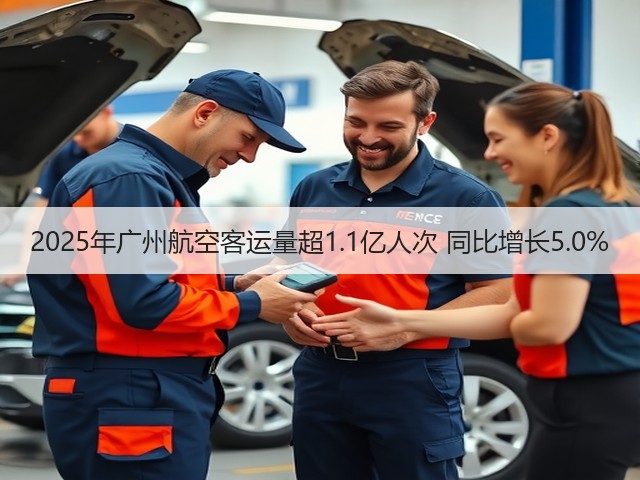 2025年广州航空客运量超1.1亿人次 同比增长5.0%(图2) 2025年广州航空客运量超1.1亿人次 同比增长5.0%(图2)