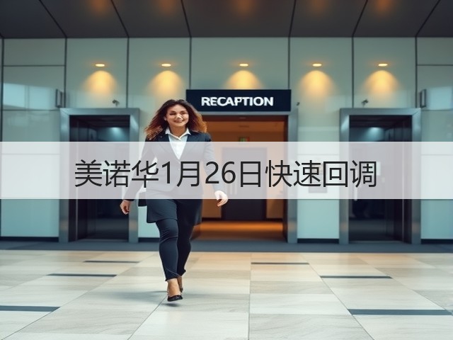 美诺华1月26日快速回调(图2)