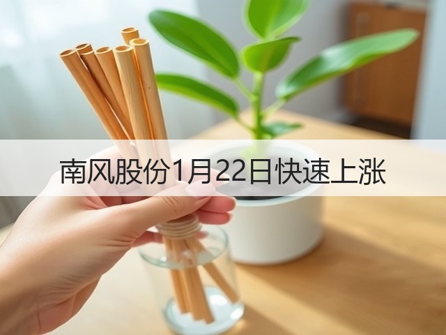 南风股份1月22日快速上涨(图3) 南风股份1月22日快速上涨(图3)