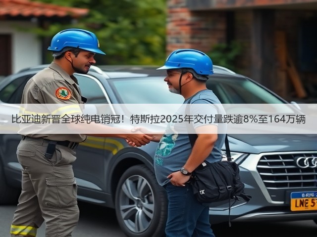 比亚迪新晋全球纯电销冠！特斯拉2025年交付量跌逾8%至164万辆(图3)