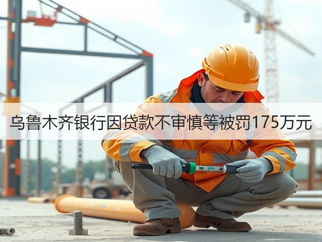 乌鲁木齐银行因贷款不审慎等被罚175万元(图3) 乌鲁木齐银行因贷款不审慎等被罚175万元(图3)