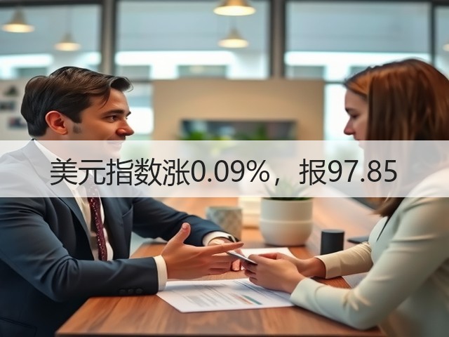 美元指数涨0.09%,报97.85(图1) 美元指数涨0.09%,报97.85(图1)
