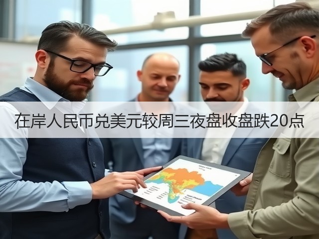 在岸人民币兑美元较周三夜盘收盘跌20点(图1)