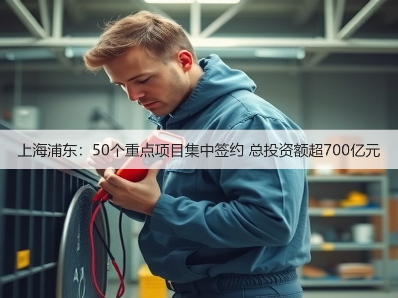 上海浦东：50个重点项目集中签约 总投资额超700亿元