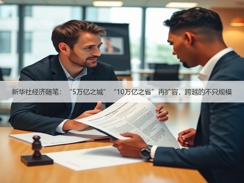 新华社经济随笔：“5万亿之城”“10万亿之省”再扩容，跨越的不只规模