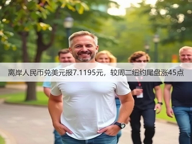 离岸人民币兑美元报7.1195元，较周二纽约尾盘涨45点