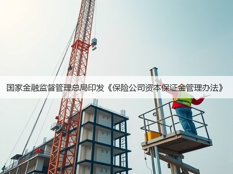 国家金融监督管理总局印发《保险公司资本保证金管理办法》