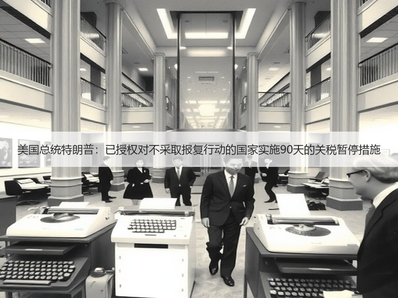 美国总统特朗普：已授权对不采取报复行动的国家实施90天的关税暂停措施