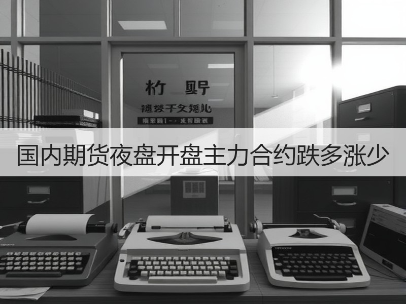 国内期货夜盘开盘主力合约跌多涨少