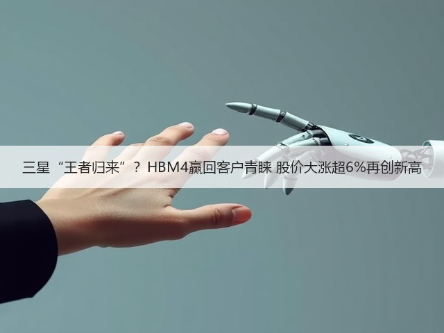 三星“王者归来”?HBM4赢回客户青睐 股价大涨超6%再创新高(图1) 三星“王者归来”?HBM4赢回客户青睐 股价大涨超6%再创新高(图1)