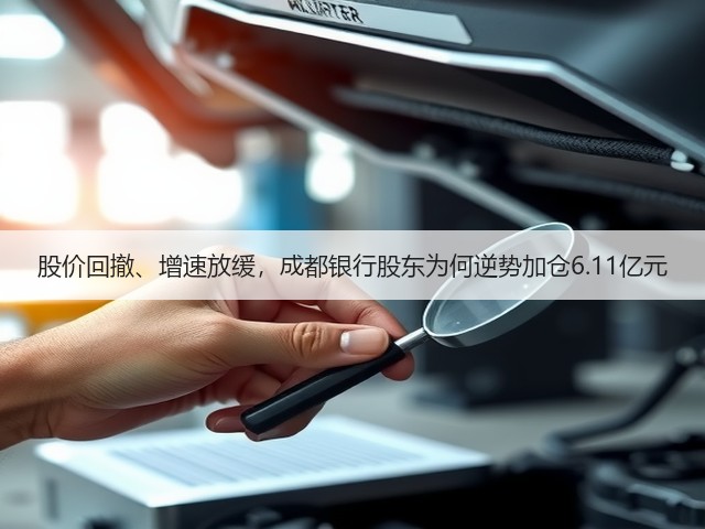 股价回撤、增速放缓，成都银行股东为何逆势加仓6.11亿元(图1)