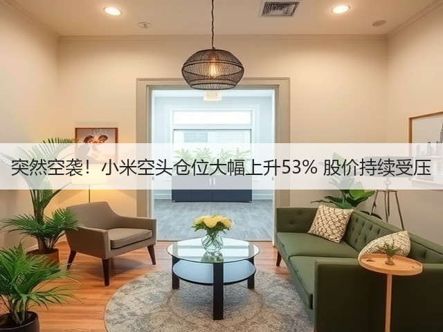 突然空袭!小米空头仓位大幅上升53% 股价持续受压(图3) 突然空袭!小米空头仓位大幅上升53% 股价持续受压(图3)