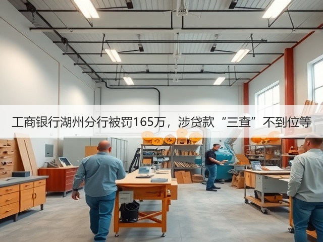 工商银行湖州分行被罚165万，涉贷款“三查”不到位等(图1)