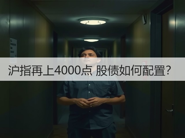 沪指再上4000点 股债如何配置?(图2) 沪指再上4000点 股债如何配置?(图2)