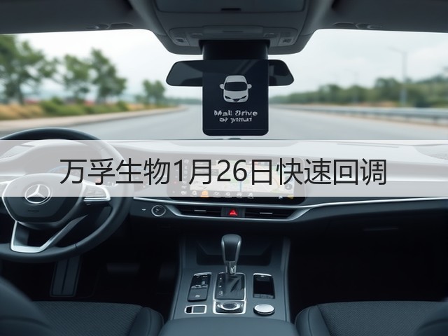 万孚生物1月26日快速回调(图3) 万孚生物1月26日快速回调(图3)