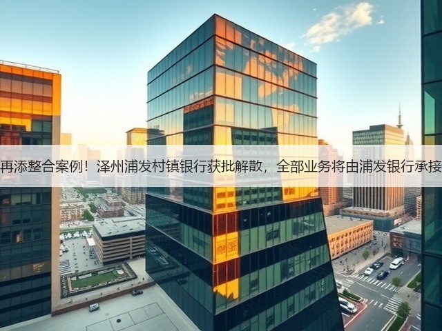 再添整合案例!泽州浦发村镇银行获批解散,全部业务将由浦发银行承接(图2) 再添整合案例!泽州浦发村镇银行获批解散,全部业务将由浦发银行承接(图2)