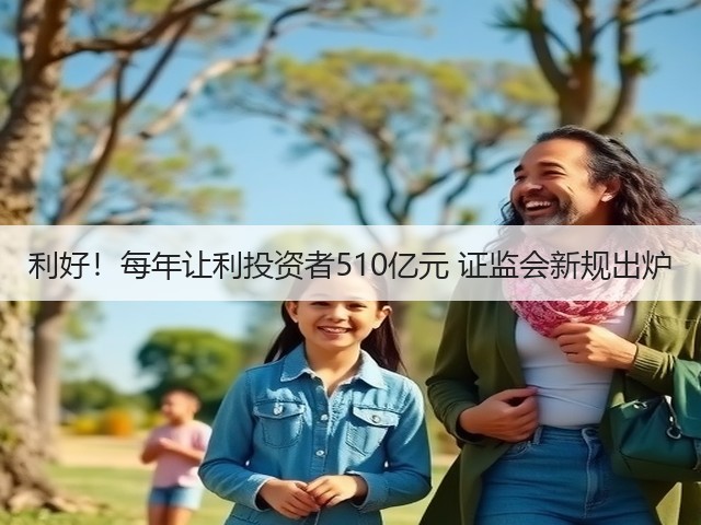 利好！每年让利投资者510亿元 证监会新规出炉(图1)