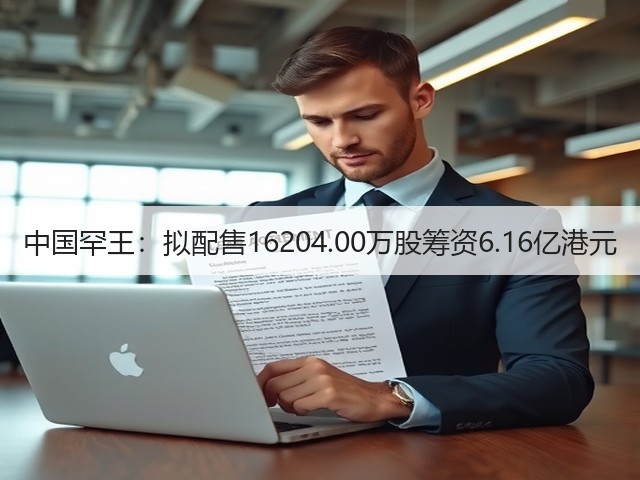 中国罕王:拟配售16204.00万股筹资6.16亿港元(图1) 中国罕王:拟配售16204.00万股筹资6.16亿港元(图1)