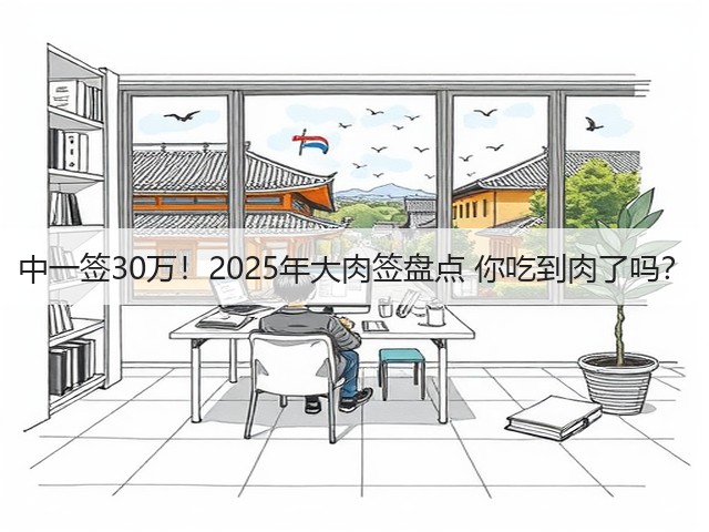 中一签30万！2025年大肉签盘点 你吃到肉了吗？(图1)