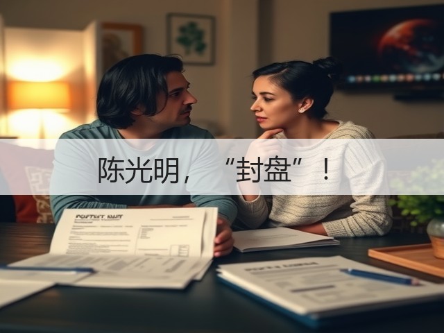 陈光明,“封盘”!(图1) 陈光明,“封盘”!(图1)
