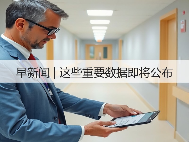早新闻 | 这些重要数据即将公布