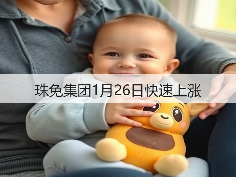 珠免集团1月26日快速上涨