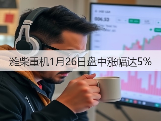 潍柴重机1月26日盘中涨幅达5%(图1) 潍柴重机1月26日盘中涨幅达5%(图1)