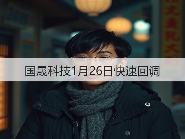 国晟科技1月26日快速回调(图2) 国晟科技1月26日快速回调(图2)