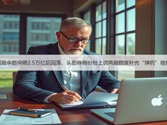 两融余额突破2.5万亿后回落,头部券商纷纷上调两融额度补充“弹药”驰援(图3) 两融余额突破2.5万亿后回落,头部券商纷纷上调两融额度补充“弹药”驰援(图3)