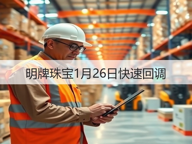 明牌珠宝1月26日快速回调(图2) 明牌珠宝1月26日快速回调(图2)
