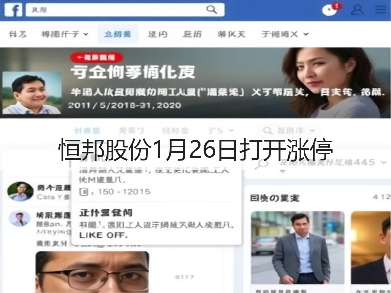 恒邦股份1月26日打开涨停