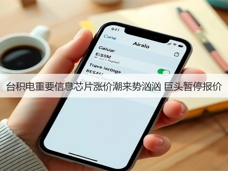 台积电重要信息芯片涨价潮来势汹汹 巨头暂停报价