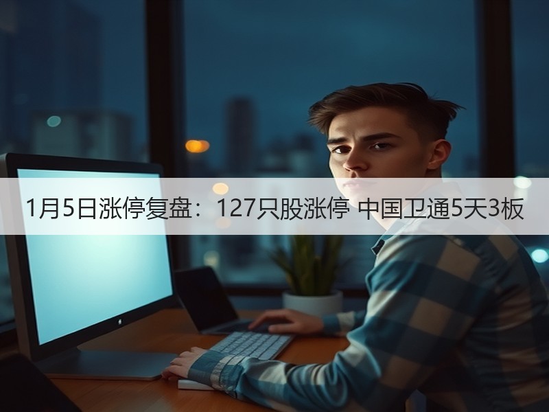 1月5日涨停复盘：127只股涨停 中国卫通5天3板