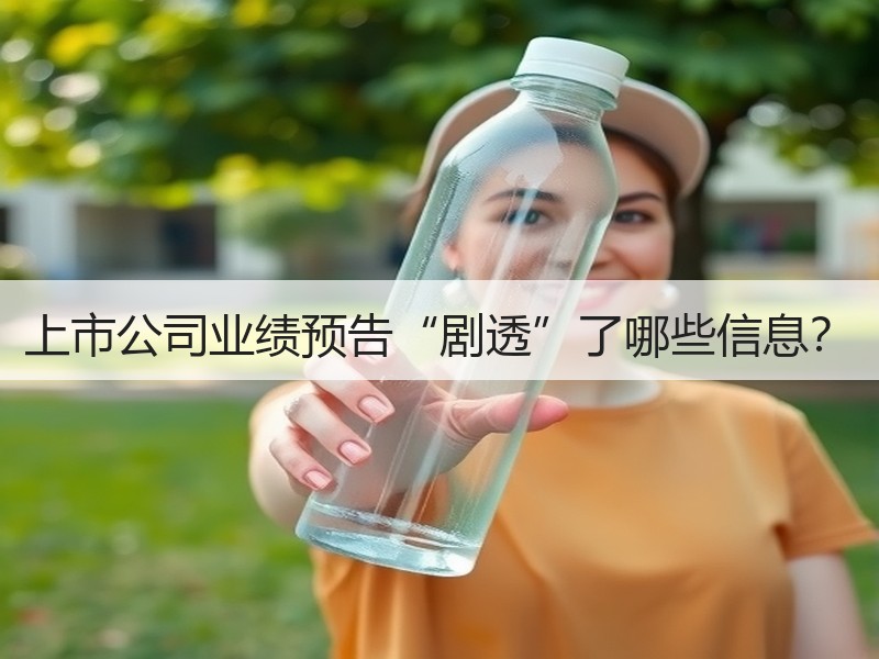 上市公司业绩预告“剧透”了哪些信息？