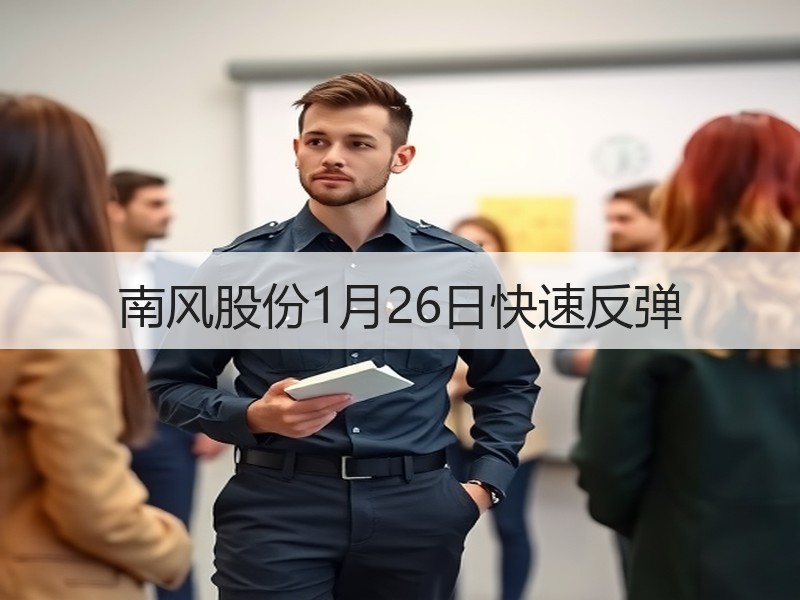 南风股份1月26日快速反弹