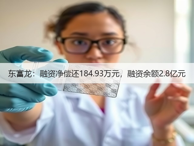 东富龙:融资净偿还184.93万元,融资余额2.8亿元(图1) 东富龙:融资净偿还184.93万元,融资余额2.8亿元(图1)
