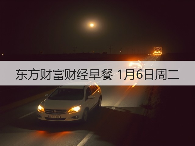 东方财富财经早餐 1月6日周二(图3) 东方财富财经早餐 1月6日周二(图3)