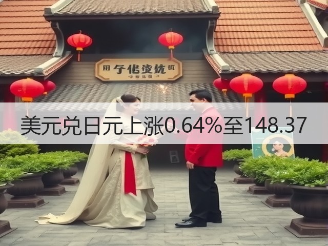美元兑日元上涨0.64%至148.37(图1)