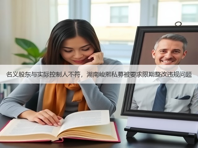 名义股东与实际控制人不符,湖南峻熙私募被要求限期整改违规问题(图2) 名义股东与实际控制人不符,湖南峻熙私募被要求限期整改违规问题(图2)