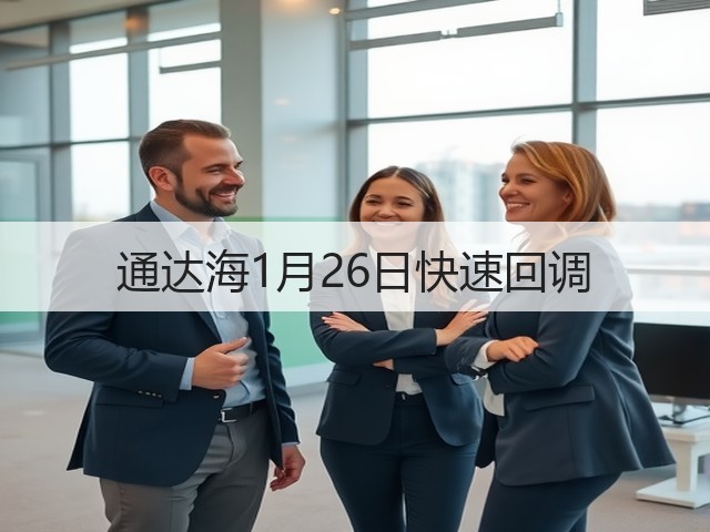 通达海1月26日快速回调(图1) 通达海1月26日快速回调(图1)