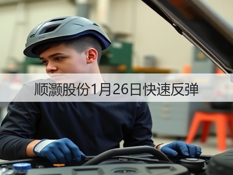 顺灏股份1月26日快速反弹