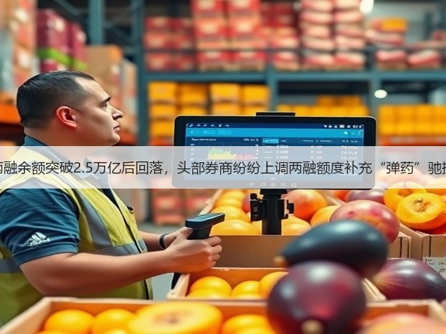 两融余额突破2.5万亿后回落,头部券商纷纷上调两融额度补充“弹药”驰援(图1) 两融余额突破2.5万亿后回落,头部券商纷纷上调两融额度补充“弹药”驰援(图1)