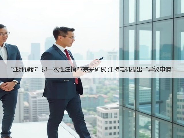 “亚洲锂都”拟一次性注销27宗采矿权 江特电机提出“异议申请”(图2) “亚洲锂都”拟一次性注销27宗采矿权 江特电机提出“异议申请”(图2)
